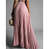 Starorůžová dlouhá plisovaná sukně SPRUCE