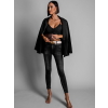 Černý elegantní krajkový top LIRIO
