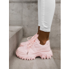 Růžové tenisky TOBACO s vyvýšenou podrážkou