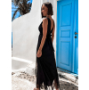 Černé elegantní dlouhé šaty CASSIA