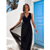 Černé elegantní dlouhé šaty CASSIA