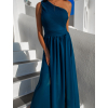 Petrolejové elegantní dlouhé šaty FLOAT