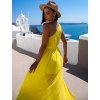 Žluté lehké dlouhé šaty LORRI na jedno rameno