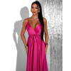 Růžové elegantní dlouhé šaty FAIRYTALE