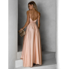 Baby růžové dlouhé lesklé šaty PERFECTLY