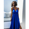 Královsky modré elegantní šaty MADDOX s volánky