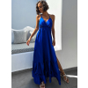 Královsky modré elegantní šaty MADDOX s volánky