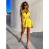 Žlutý lesklý elegantní overal LUXE