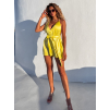 Žlutý lesklý elegantní overal LUXE