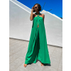 Zelený elegantní dvoudílný komplet MICAH se širokými nohavicemi