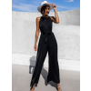 Černý elegantní overal WENNIES se zavazováním