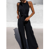 Černý elegantní overal WENNIES se zavazováním