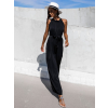 Černý elegantní overal WENNIES se zavazováním