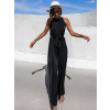 Černý elegantní overal WENNIES se zavazováním