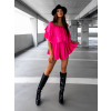 Růžový elegantní overal HESTIA s volánky