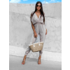 Krémový elegantní overal CORWIN s průstřihy