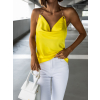 Žlutý top AGNELLO se zlatým řetízkem za krk