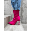 Růžové kotníkové boty JASPERY na podpatku