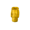 Žlutá dlouhá prošívaná bunda PARANA s kapucí