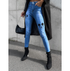 Modré denim džíny MARIGY s potiskem