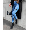 Modré denim džíny MARIGY s potiskem