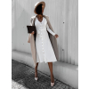Bílé elegantní šaty FLUTER na zavazování