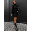 Černé svetrové šaty LILYBE s rolákem
