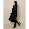 Černý kabát WESLEY s volánky