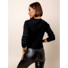 Černý elegantní svetřík ALONGSIDE na zapínání