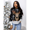 Černý vánoční svetr LARRIE