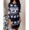 Černobílé šaty FESTIVE se zimním vzorem