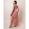 Lososové dlouhé šaty CINDERELLA s tylovou sukní
