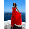 Červené elegantní šaty MAKANY