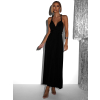 Černé elegantní šaty BEATRICE s vázáním