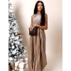 Světle hnědé dlouhé elegantní šaty WIRELESS