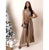 Světle hnědé dlouhé elegantní šaty WIRELESS