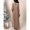 Světle hnědé dlouhé elegantní šaty WIRELESS