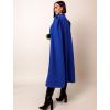 Královsky modrý elegantní kabát ABBAE bez rukávu