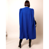 Královsky modrý elegantní kabát ABBAE bez rukávu