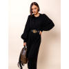 Černé dlouhé svetrové šaty ATIKY