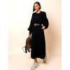 Černé dlouhé svetrové šaty ATIKY