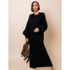 Černé dlouhé svetrové šaty ATIKY