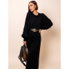 Černé dlouhé svetrové šaty ATIKY