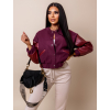 Tmavě fialová slabší bundička JOWIE na zapínání