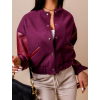 Tmavě fialová slabší bundička JOWIE na zapínání