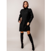 Černý delší pletený svetr MAPLE