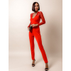 Červený elegantní overal MYCKENZIE s dlouhým rukávem