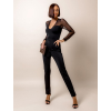 Černý elegantní overal MYCKENZIE s dlouhým rukávem