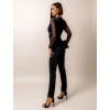 Černý elegantní overal MYCKENZIE s dlouhým rukávem
