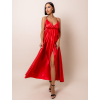 Červené lesklé elegantní šaty GORGEOUS